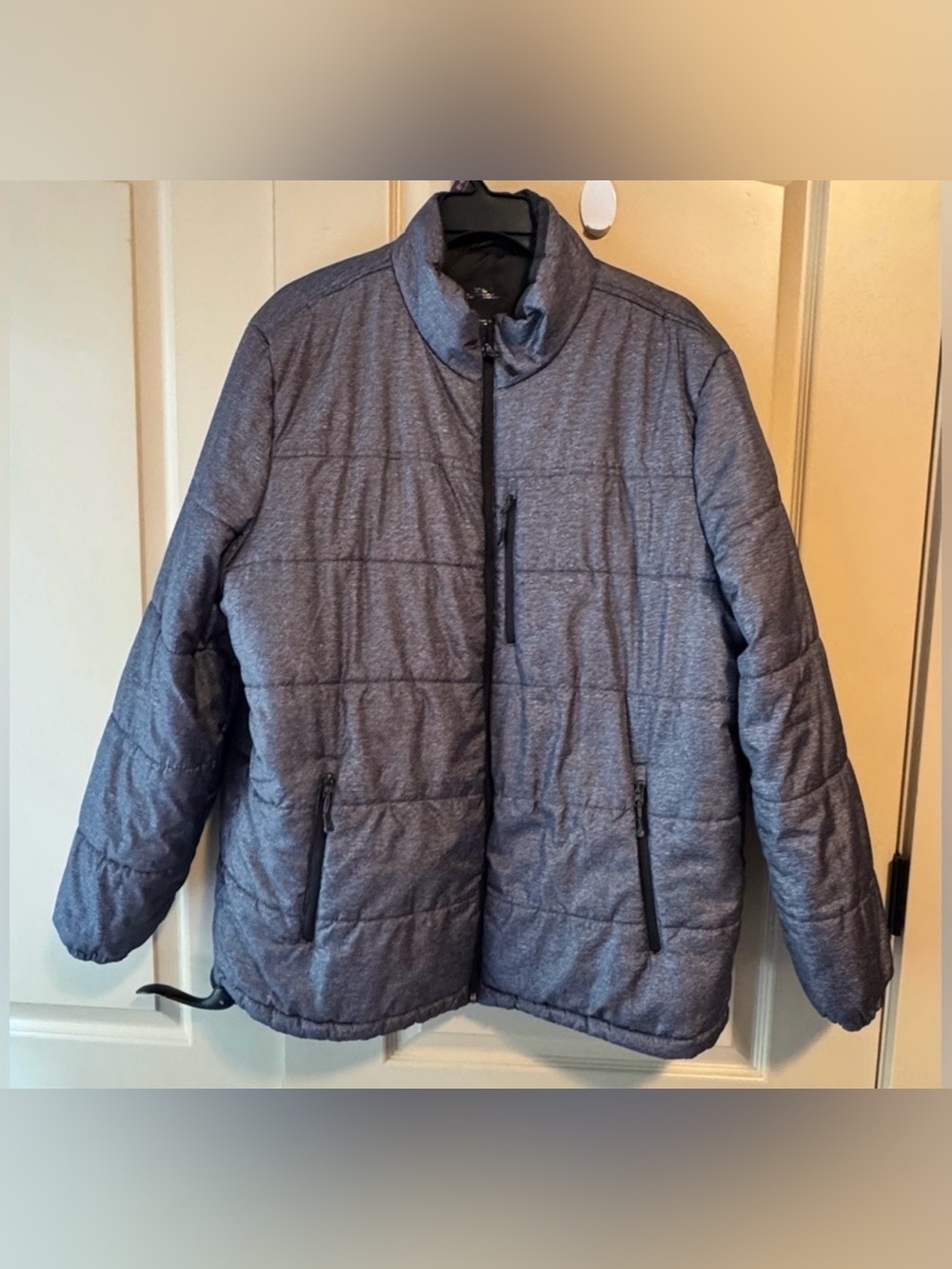 ZeroXposur Men's Quilted Puffer Jacket - Gray